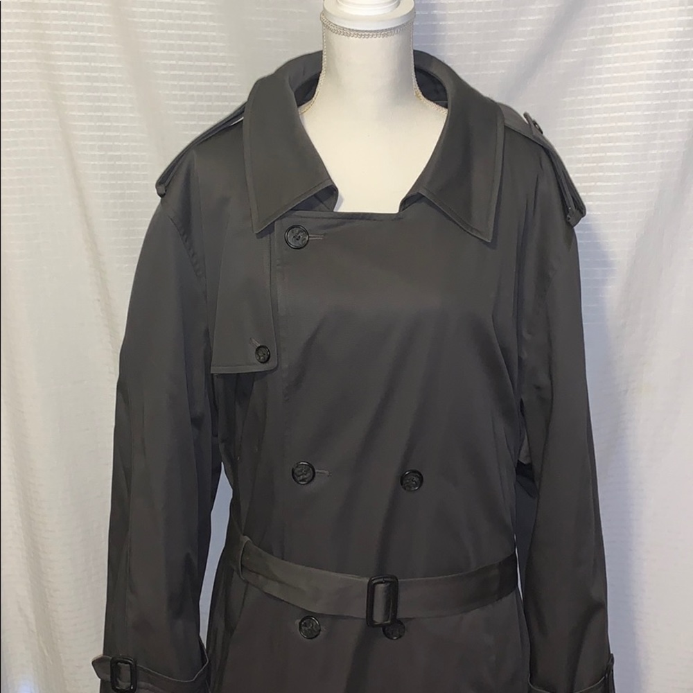 Trench Coat Rain Coat Botany 500 Gray Men’s 48 Reg